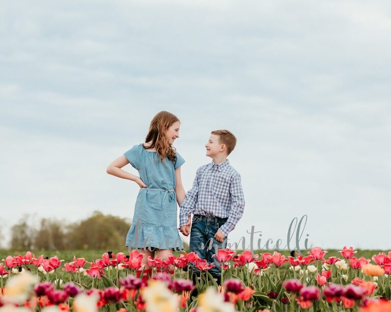 Sunset farm flower session 